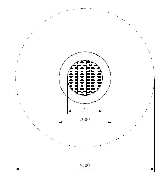 Trambulin – Játszótéri süllyesztett (200cm) - Image 2